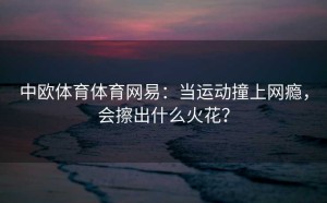中欧体育体育网易：当运动撞上网瘾，会擦出什么火花？