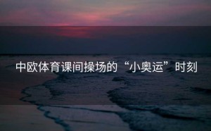 中欧体育课间操场的“小奥运”时刻