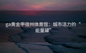 ga黄金甲宿州体育馆：城市活力的“能量罐”