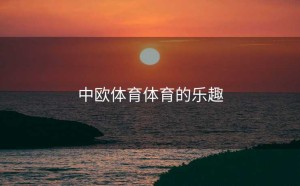 中欧体育体育的乐趣