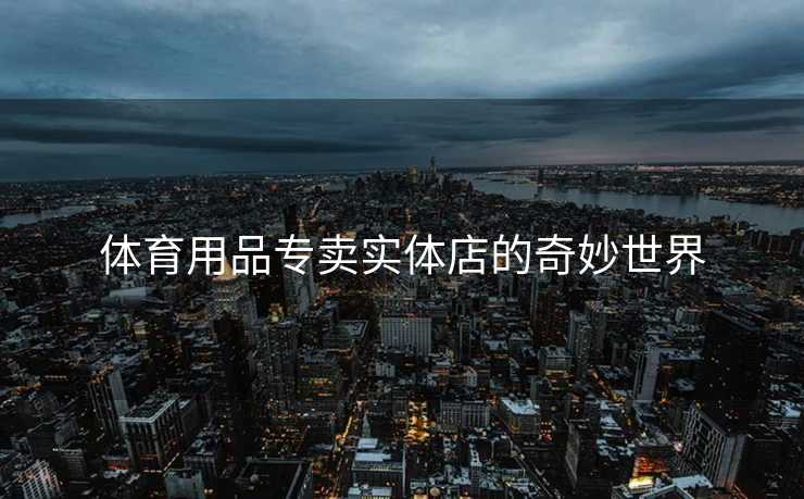 体育用品专卖实体店的奇妙世界
