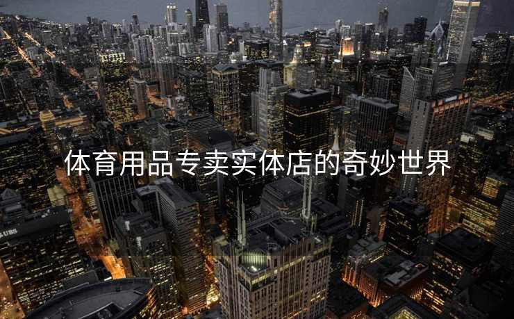 体育用品专卖实体店的奇妙世界