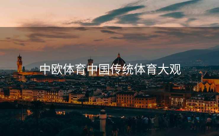 中欧体育中国传统体育大观