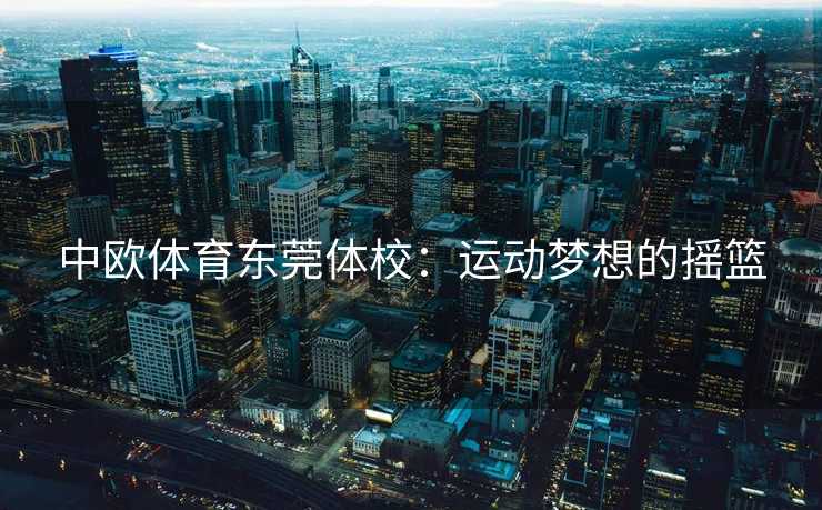 中欧体育东莞体校：运动梦想的摇篮