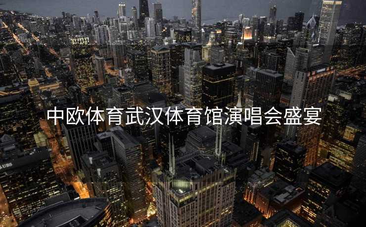 中欧体育武汉体育馆演唱会盛宴