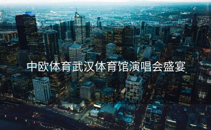 中欧体育武汉体育馆演唱会盛宴