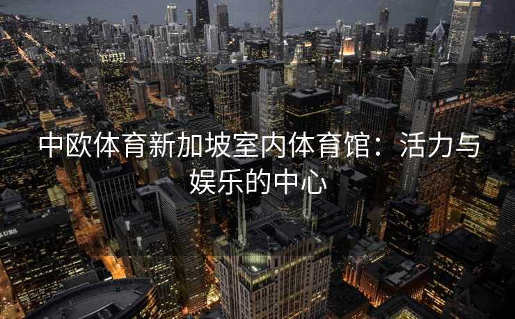 中欧体育新加坡室内体育馆：活力与娱乐的中心