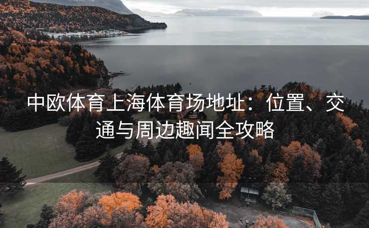 中欧体育上海体育场地址：位置、交通与周边趣闻全攻略