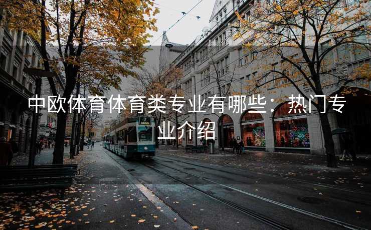中欧体育体育类专业有哪些：热门专业介绍