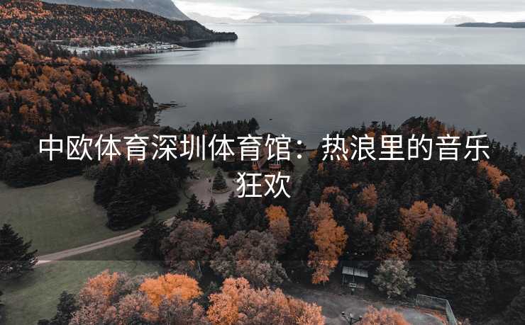 中欧体育深圳体育馆：热浪里的音乐狂欢