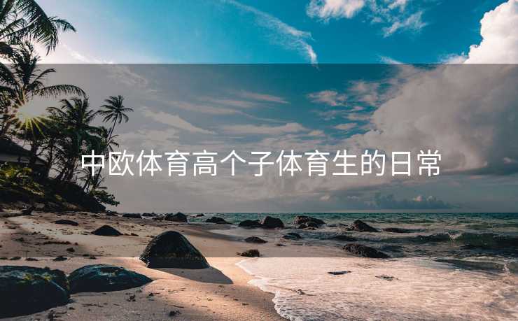 中欧体育高个子体育生的日常