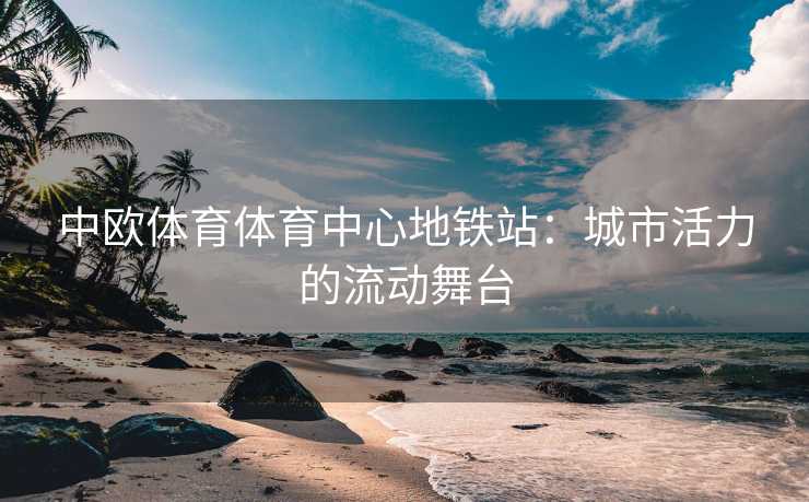 中欧体育体育中心地铁站：城市活力的流动舞台