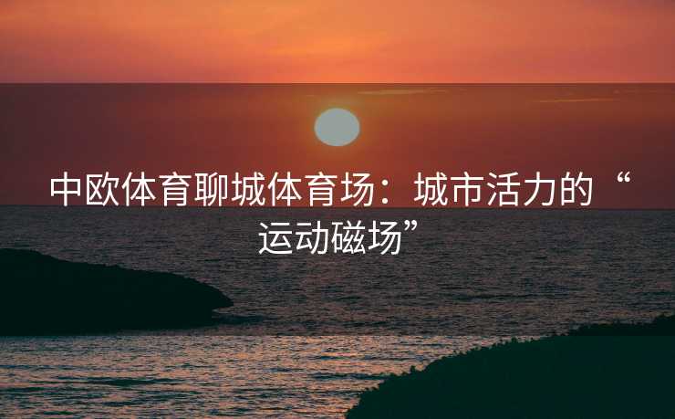 中欧体育聊城体育场：城市活力的“运动磁场”
