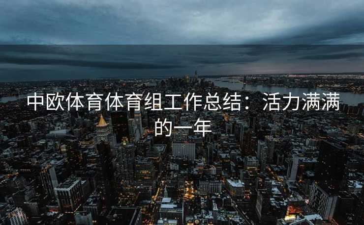 中欧体育体育组工作总结：活力满满的一年