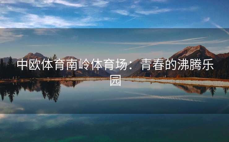 中欧体育南岭体育场：青春的沸腾乐园