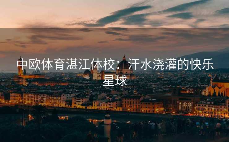 中欧体育湛江体校：汗水浇灌的快乐星球