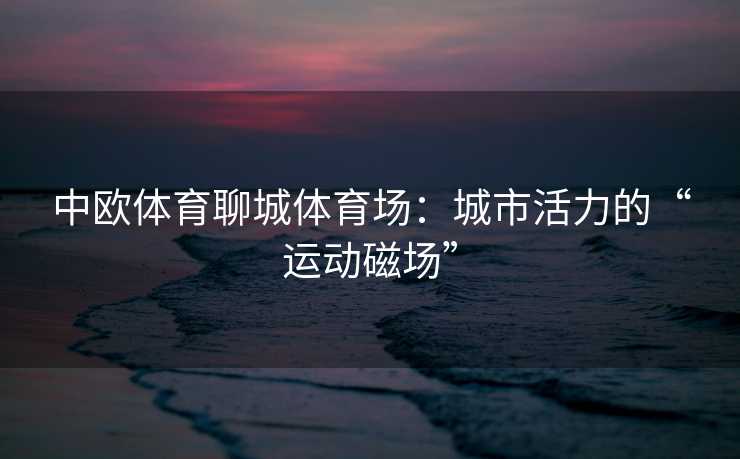 中欧体育聊城体育场：城市活力的“运动磁场”