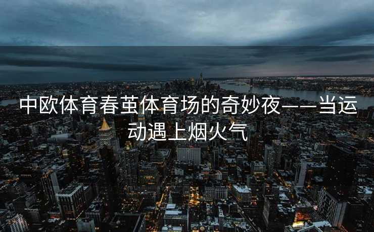 中欧体育春茧体育场的奇妙夜——当运动遇上烟火气