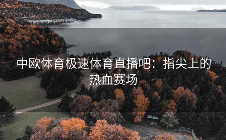 中欧体育极速体育直播吧：指尖上的热血赛场