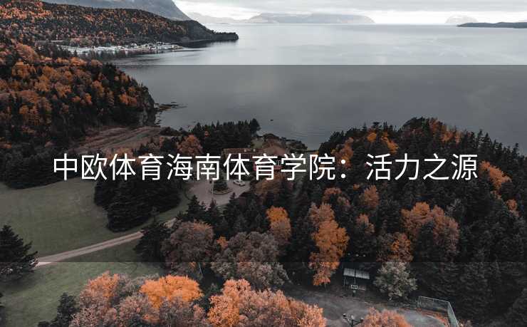 中欧体育海南体育学院：活力之源
