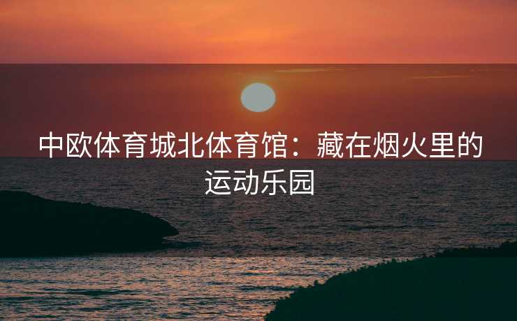 中欧体育城北体育馆：藏在烟火里的运动乐园
