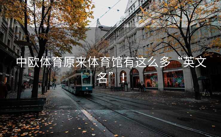 中欧体育原来体育馆有这么多“英文名”！