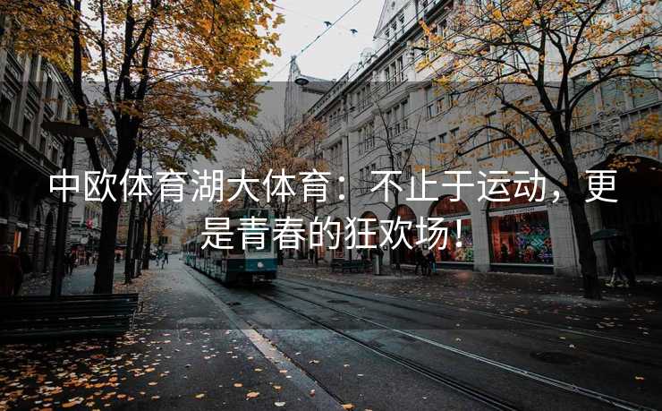 中欧体育湖大体育：不止于运动，更是青春的狂欢场！