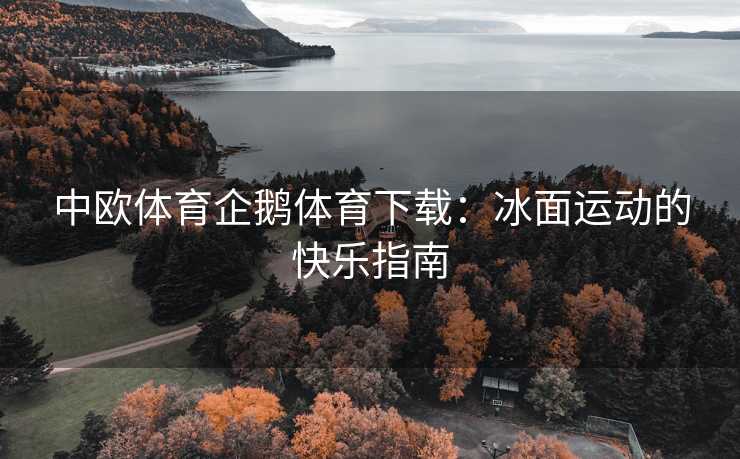 中欧体育企鹅体育下载：冰面运动的快乐指南