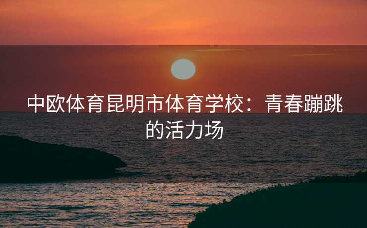 中欧体育昆明市体育学校：青春蹦跳的活力场
