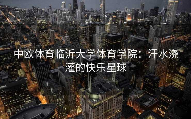 中欧体育临沂大学体育学院：汗水浇灌的快乐星球