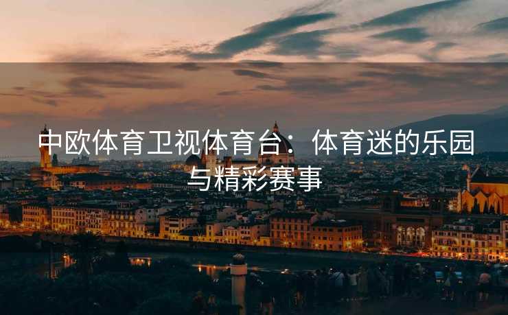 中欧体育卫视体育台：体育迷的乐园与精彩赛事