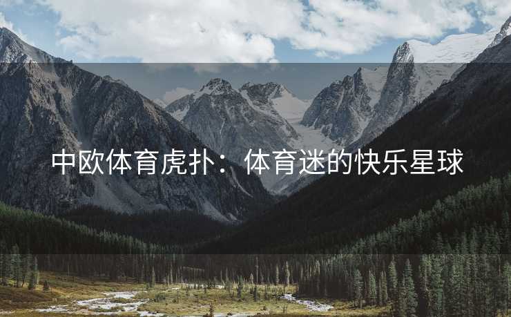 中欧体育虎扑：体育迷的快乐星球