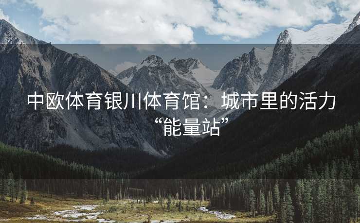 中欧体育银川体育馆：城市里的活力“能量站”