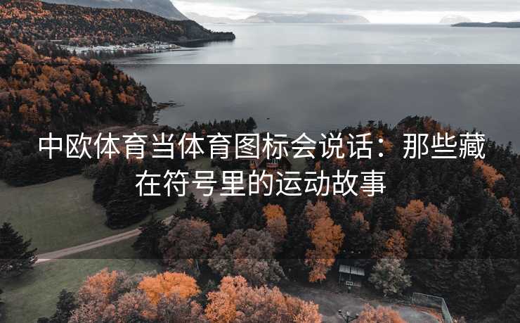 中欧体育当体育图标会说话：那些藏在符号里的运动故事