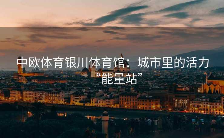 中欧体育银川体育馆：城市里的活力“能量站”