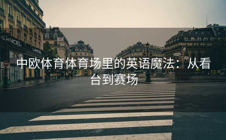 中欧体育体育场里的英语魔法：从看台到赛场