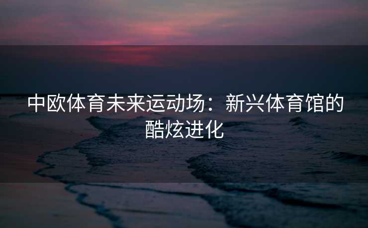 中欧体育未来运动场：新兴体育馆的酷炫进化