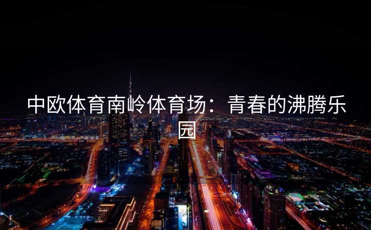 中欧体育南岭体育场：青春的沸腾乐园