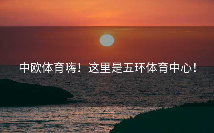 中欧体育嗨！这里是五环体育中心！