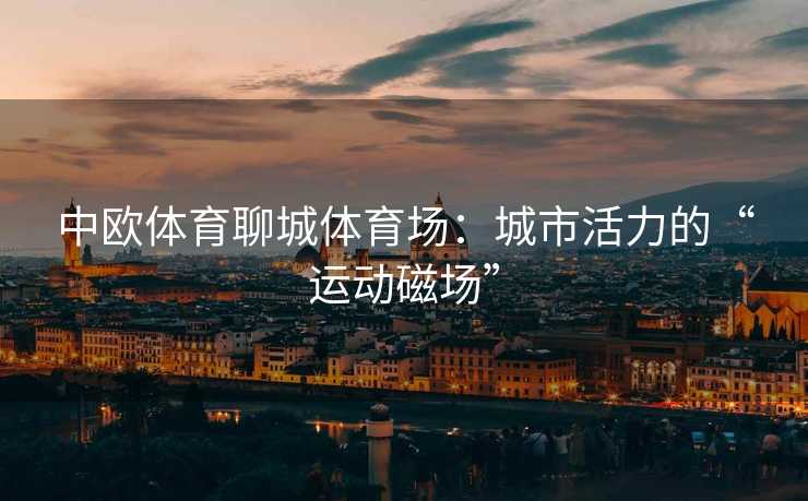 中欧体育聊城体育场：城市活力的“运动磁场”