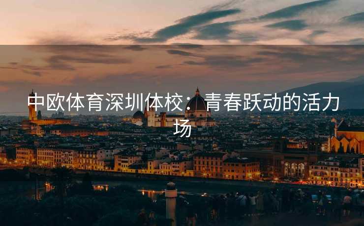 中欧体育深圳体校：青春跃动的活力场
