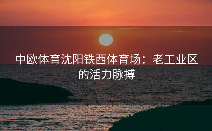 中欧体育沈阳铁西体育场：老工业区的活力脉搏