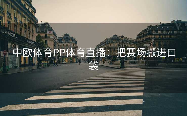 中欧体育PP体育直播:把赛场搬进口袋 中欧体育PP体育直播:把赛场搬进口袋