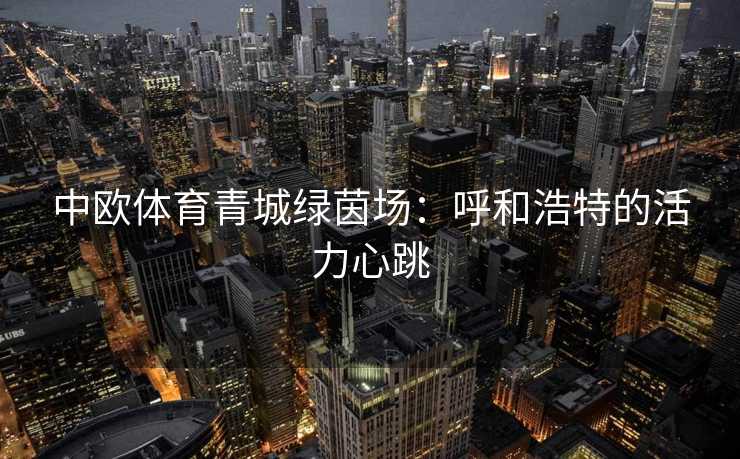 中欧体育青城绿茵场：呼和浩特的活力心跳