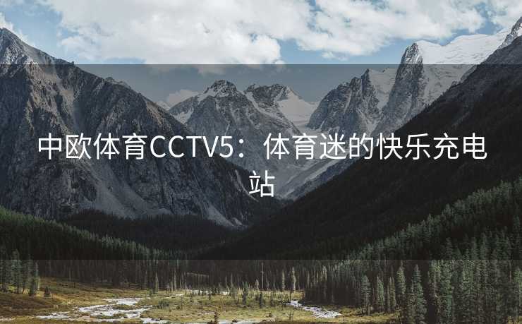 中欧体育CCTV5：体育迷的快乐充电站