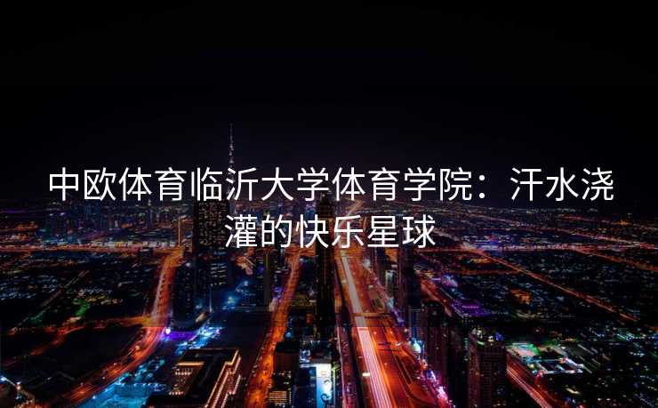 中欧体育临沂大学体育学院：汗水浇灌的快乐星球