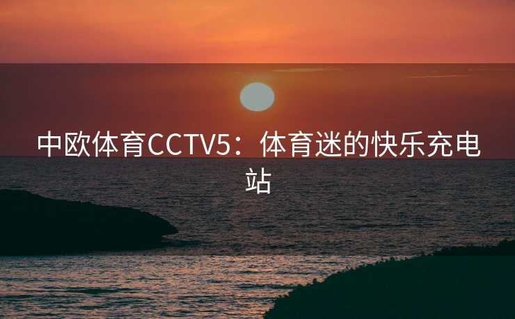 中欧体育CCTV5：体育迷的快乐充电站