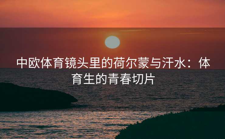 中欧体育镜头里的荷尔蒙与汗水：体育生的青春切片