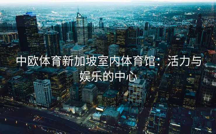 中欧体育新加坡室内体育馆：活力与娱乐的中心