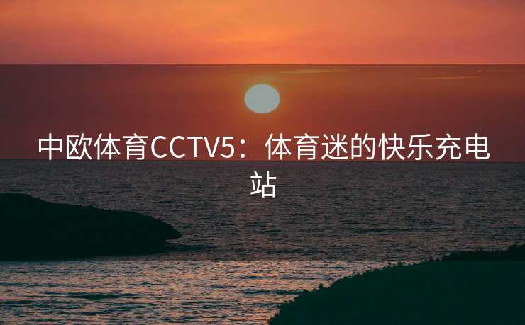 中欧体育CCTV5：体育迷的快乐充电站